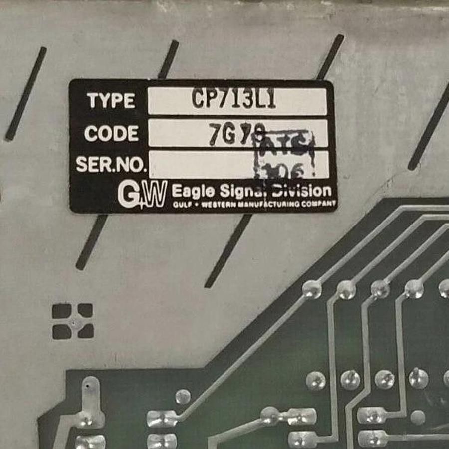 Used EAGLE SIGNAL CP713L1 EPTAK LOAD TRACK DRIVER BOARD PCP-1153 PCP-1201