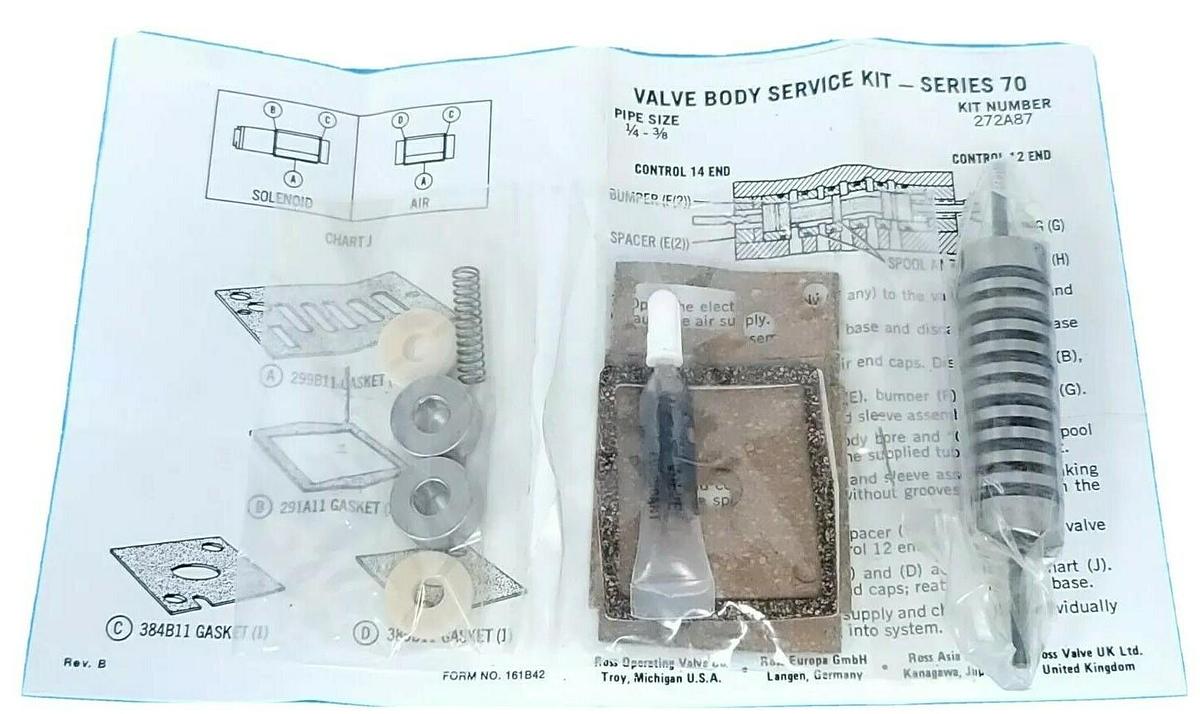 Used NEW ROSS 272A87 VALVE BODY SERVICE KIT SERIES 70