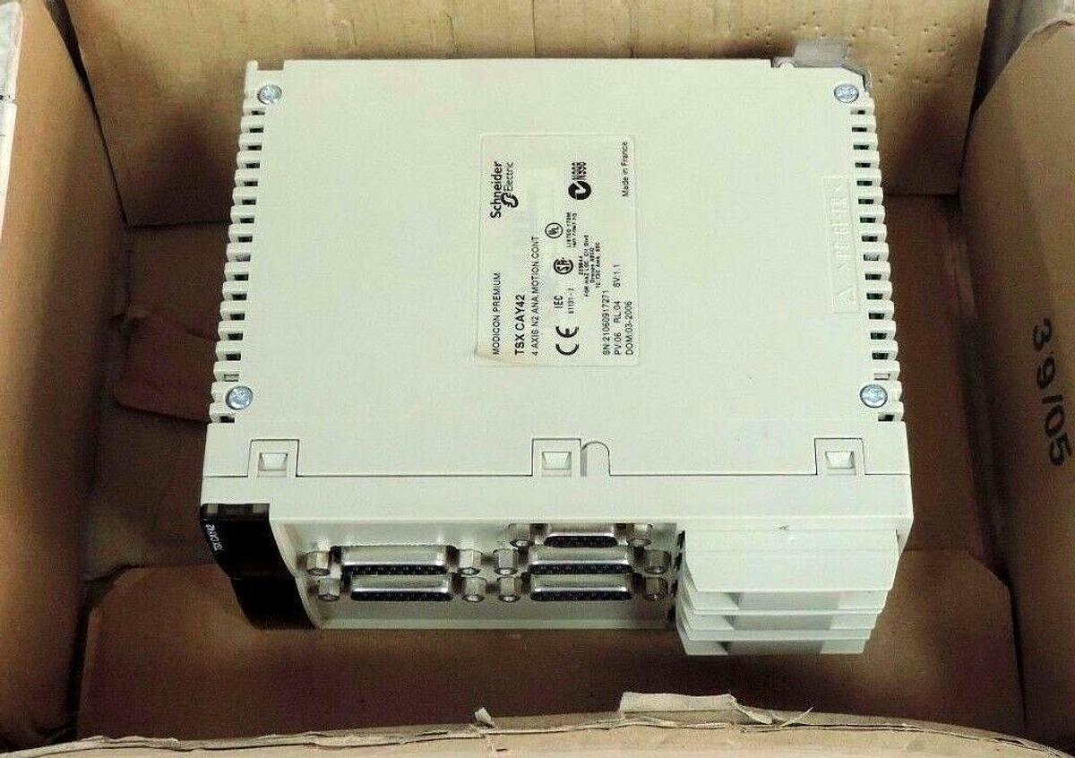 Used NEW SCHNEIDER ELECTRIC MODICON TSXCAY42 4 AXIS N2 ANA MOTION CONTROL TSX CAY42