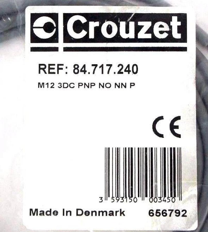 Used NEW CROUZET 84.717.240 INDUCTIVE PROXIMITY SENSOR M12, 3DC, PNP, NO, NN, P