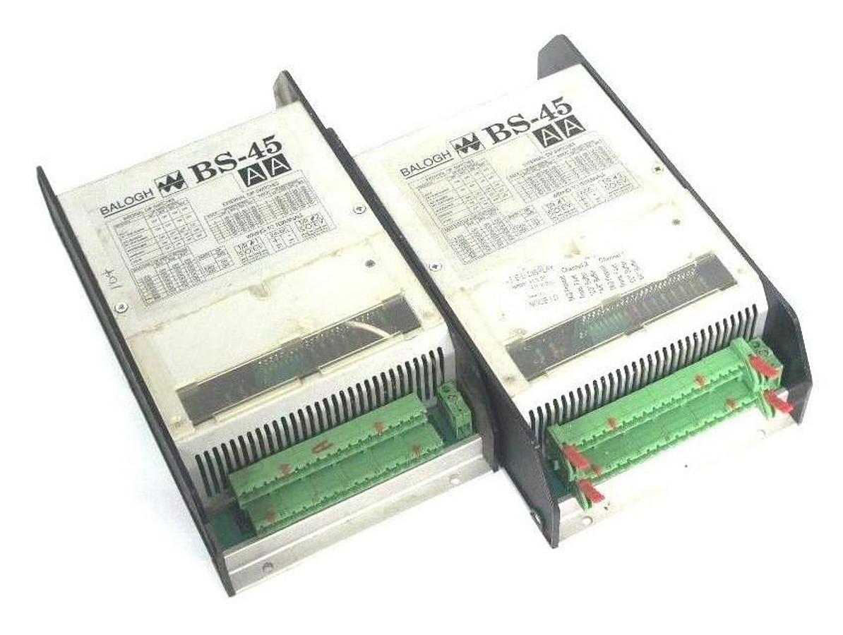 Used LOT OF 2 BALOGH BS-45-AA SERIAL CONTROL MODULES BS45AA