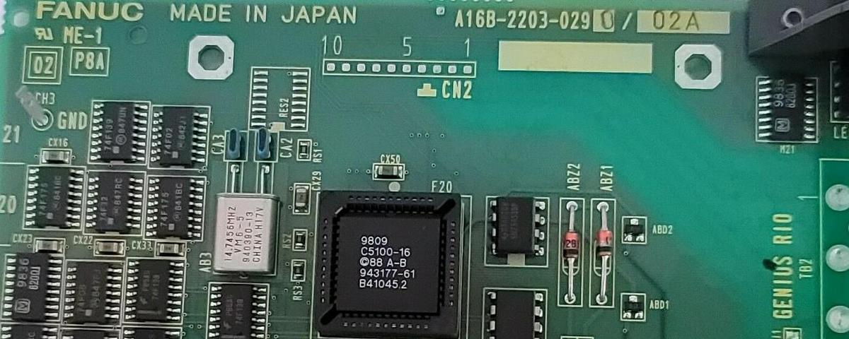 Used FANUC A16B-2203-0290/02A ETHERNET RIO BOARD A16B-2203-0290