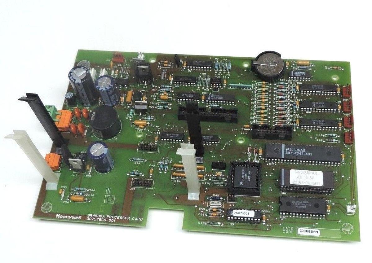 Used HONEYWELL 30757569-001, DR4500A PROCESSOR CARD, 30757238-001 VER. 10 54