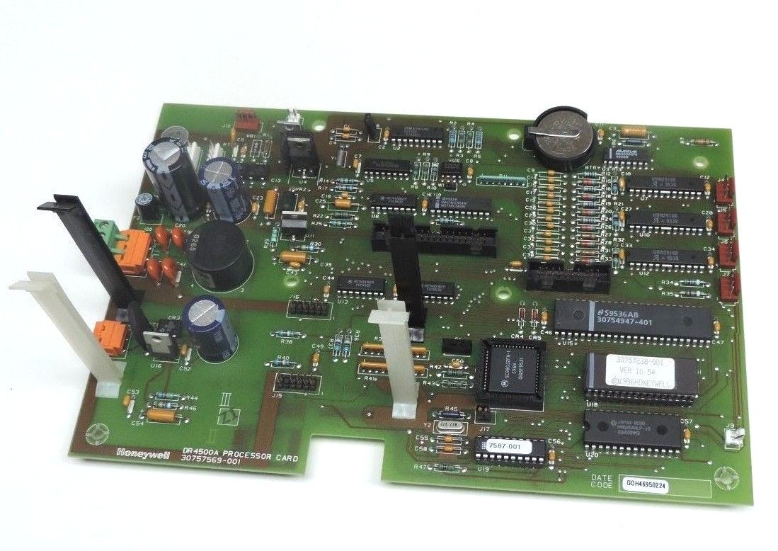 Used HONEYWELL 30757569-001, DR4500A PROCESSOR CARD, 30757238-001 VER. 10 54