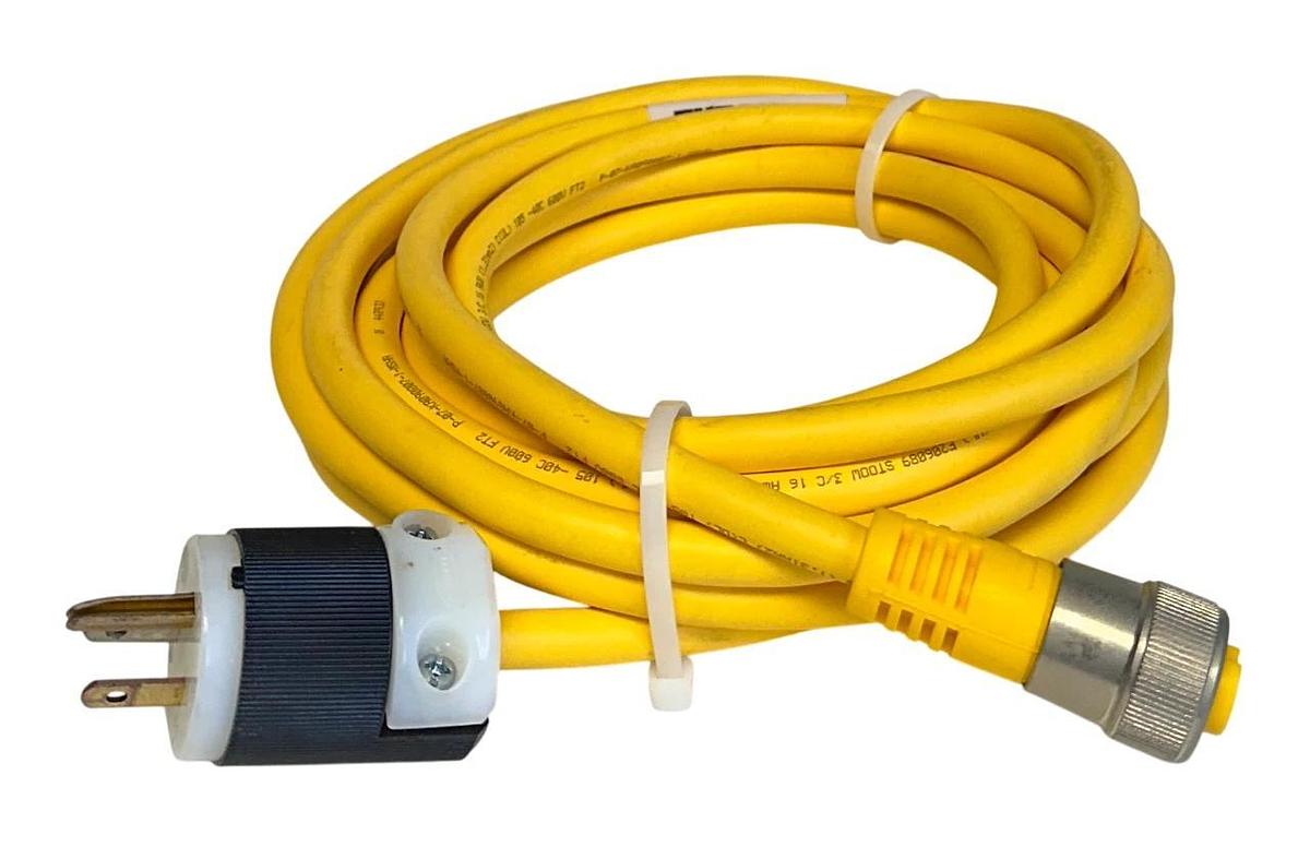 TURCK RKM 35-5M / U2038-28 MINIFAST CORDSET PRE-WIRED HUBBELL PLUG 5M NSNP