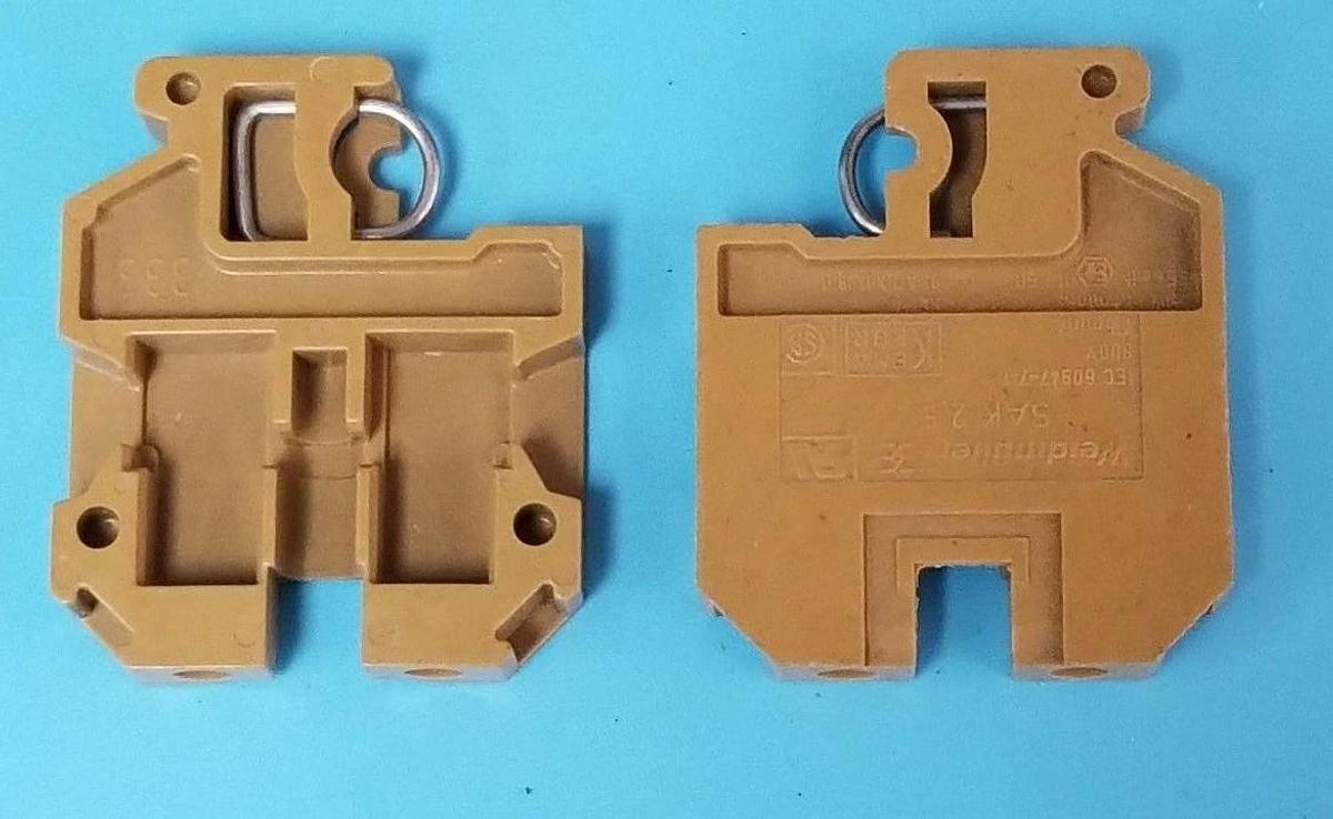 Used LOT OF 18 WEIDMULLER SAK 2,5 TERMINAL BLOCKS SAK25