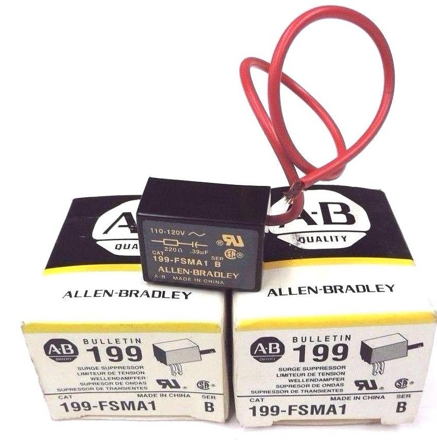 Used LOT OF 2 NIB ALLEN BRADLEY 199-FSMA1 SURGE SUPPRESSORS 199FSMA1 SER. B