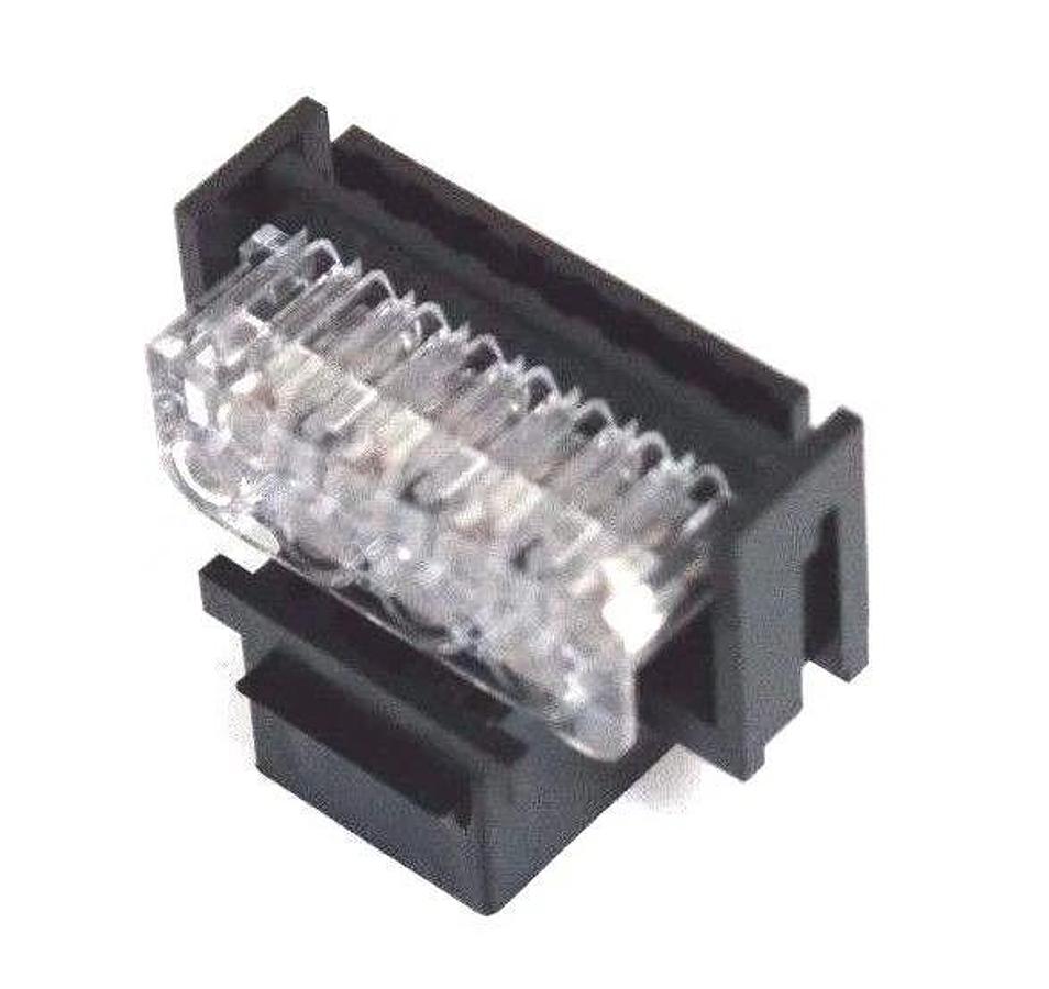 Used LOT OF 10 NEW AMP 555322-1 MODULAR DATA CONNECTORS 5553221