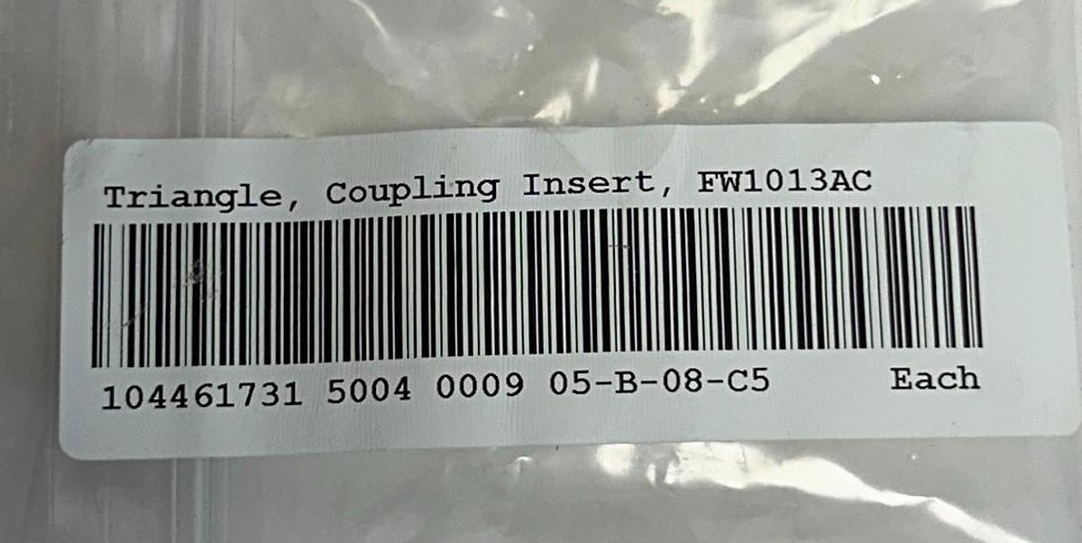 Used 3 TRIANGLE 05-B-08-C5 / FW1013AC / 104461731 OEM COUPLING INSERTS PACKAGING NSNP