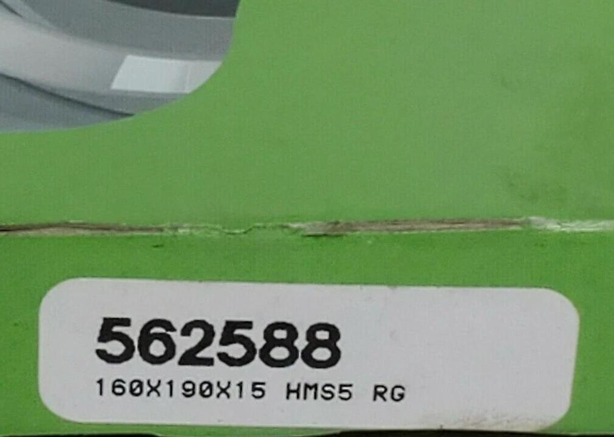 Used NIB SKF 562588 OIL SEAL 160MM ID 190MM OD 15MM WIDTH SINGLE LIP