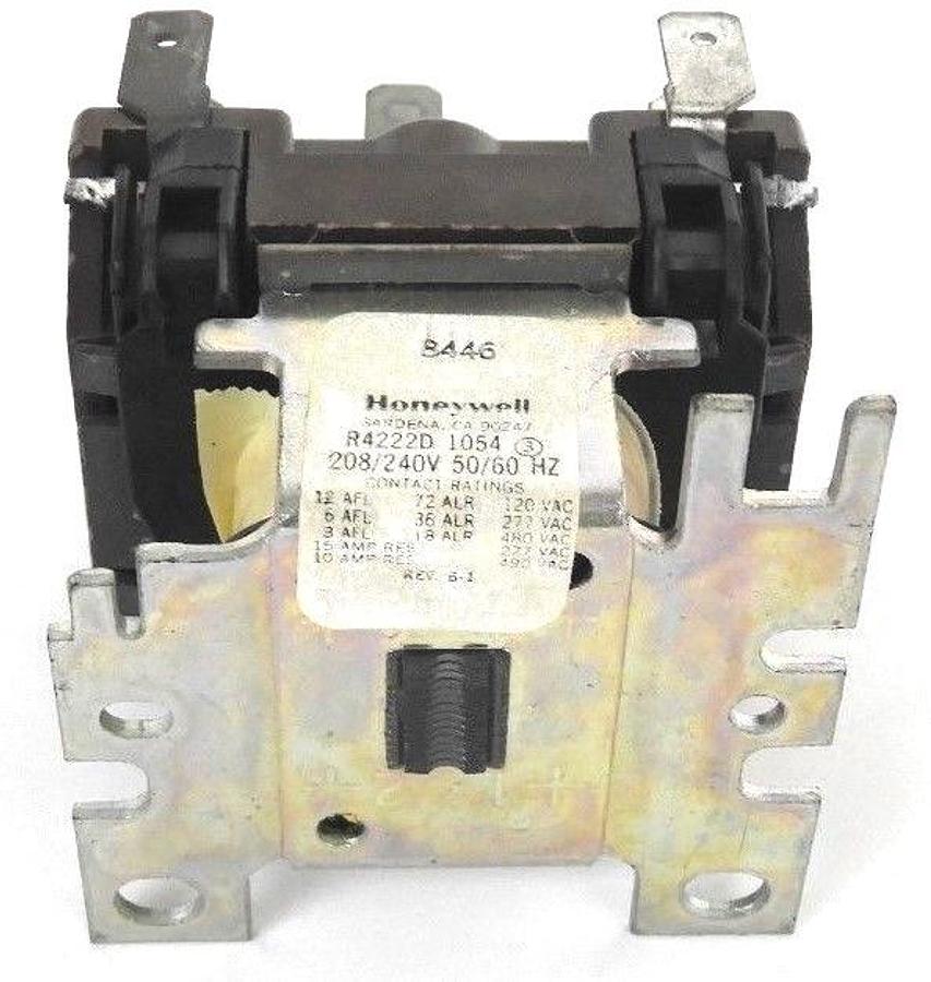 Used HONEYWELL R4222D 1054 RELAY 208/240V 50/60 HZ
