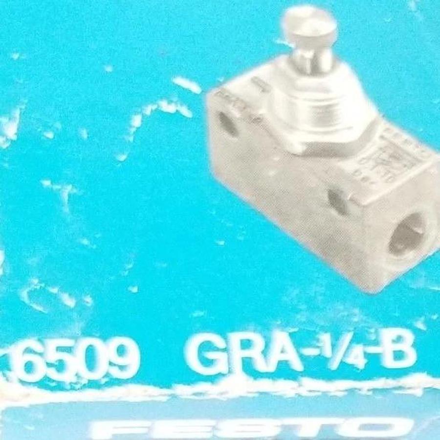 NIB FESTO PNEUMATIC GRA-1/4-B FLOW CONTROL VALVE 1 WAY 6509