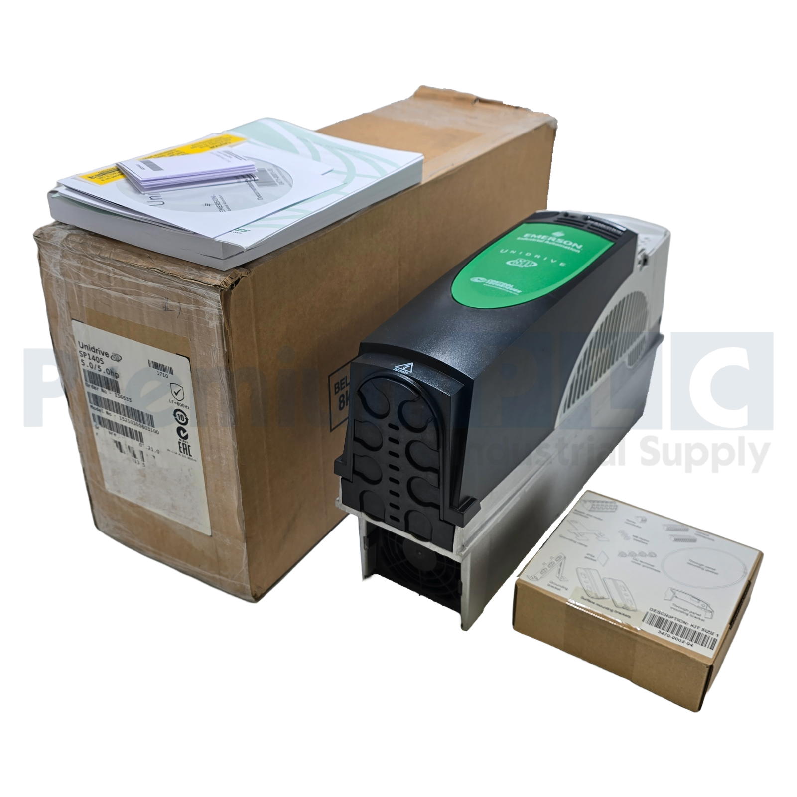 Used EMERSON CONTROL TECHNIQUES SP1405 SP4.5T UNIDRIVE SP SPEED DRIVE VSD 5HP NSMP