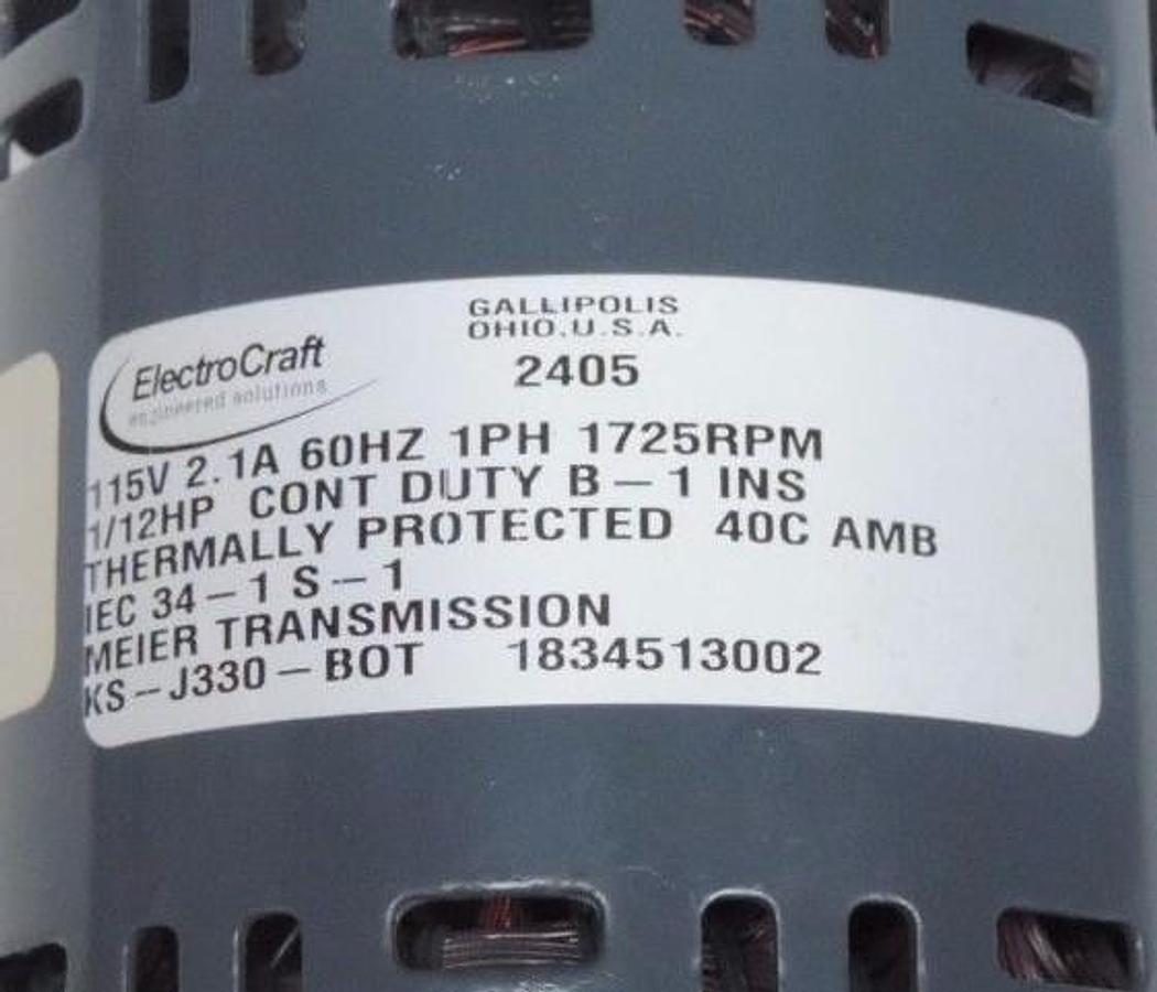 Used NEW ELECTROCRAFT 2405 COMPARATOR 115V, 2.1A, 1/12HP, 1PH, 1725RPM
