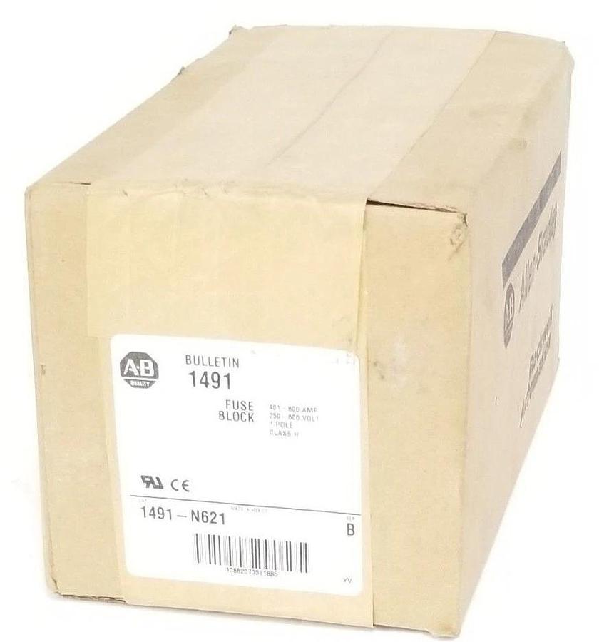 Used FACTORY SEALED ALLEN BRADLEY 1491-N621 FUSE BLOCK 1491N621