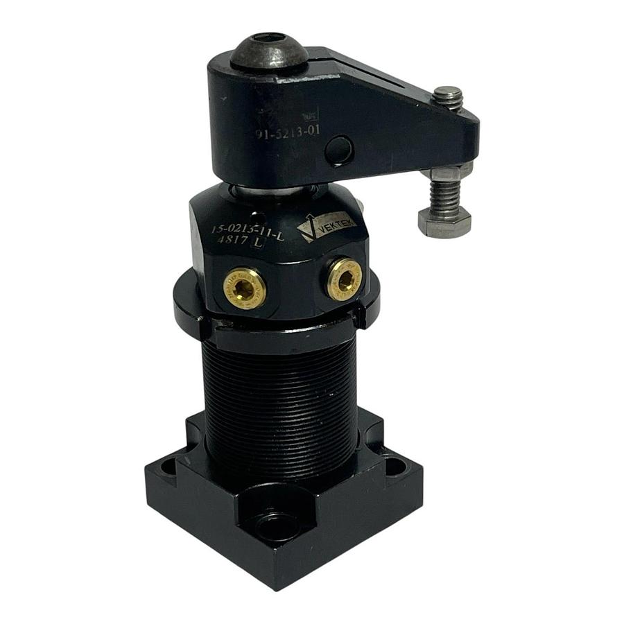 Used Vektek 15-0213-11-L Hydraulic Swing Clamp w/ 91-5213-01 Arm 2600lb Capacity