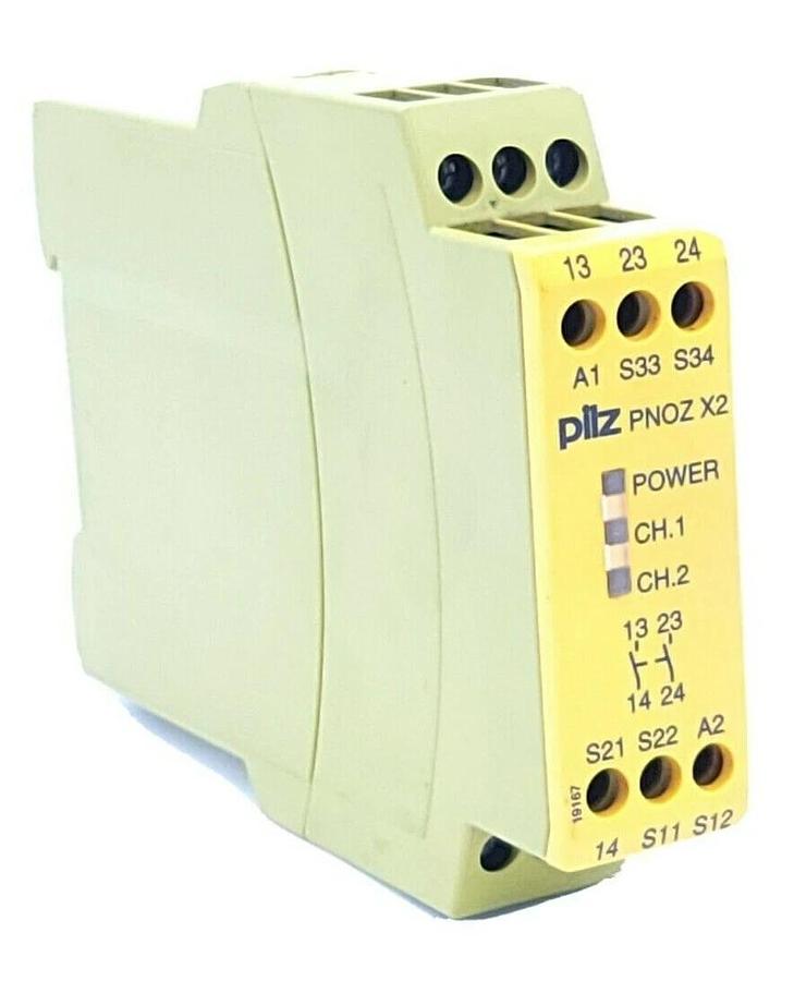 Used PILZ PNOZ-X5-24VACDC-2N/O SAFETY RELAY PNOZ X2 24VAC/DC 2N/O ID NO. 774303