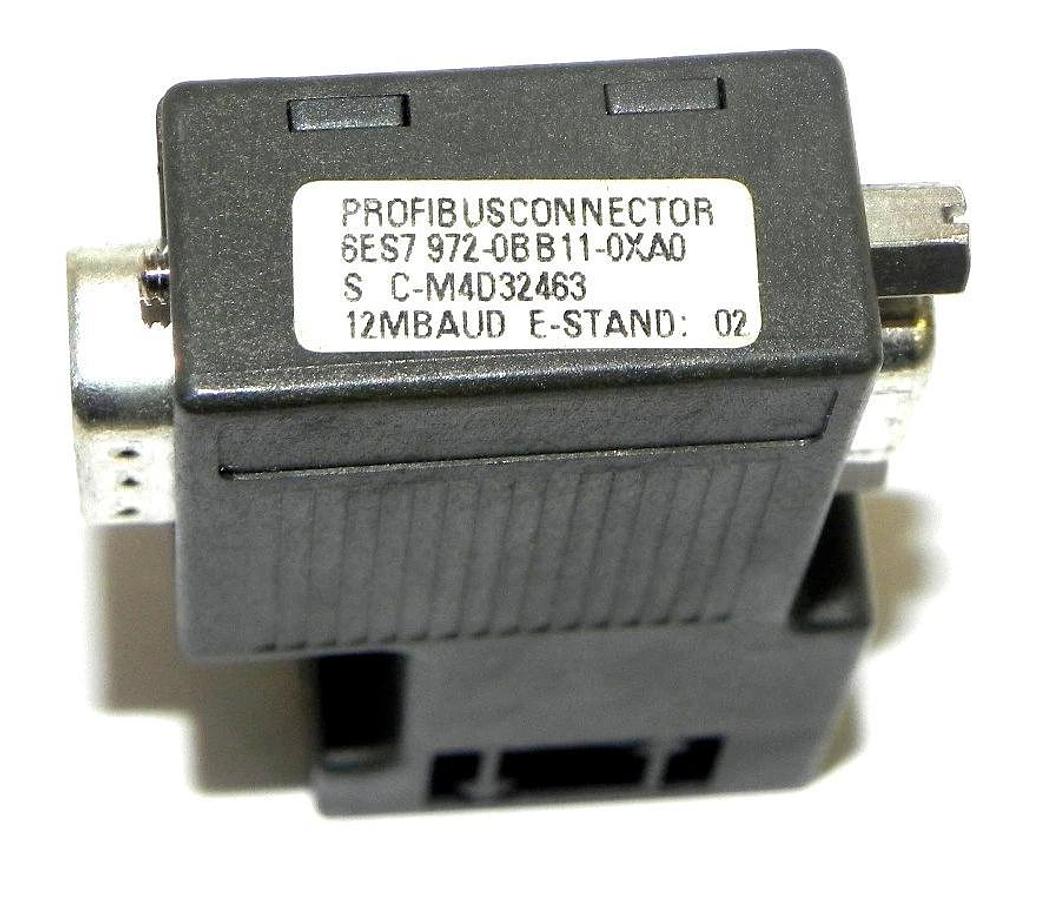 Used LOT OF 2 SIEMENS 6ES7-972-0BA11-0XA0 PROFIBUS CONNECTORS 6ES79720BA110XA0