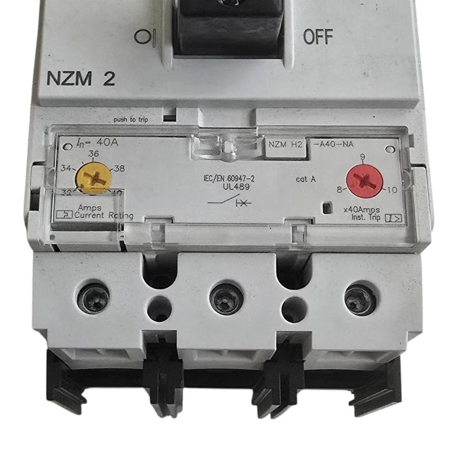 Eaton Moeller NZMH2-A40-BT-NA | 107800 MCCB Circuit Breaker 3P 40A 600V w/Trip