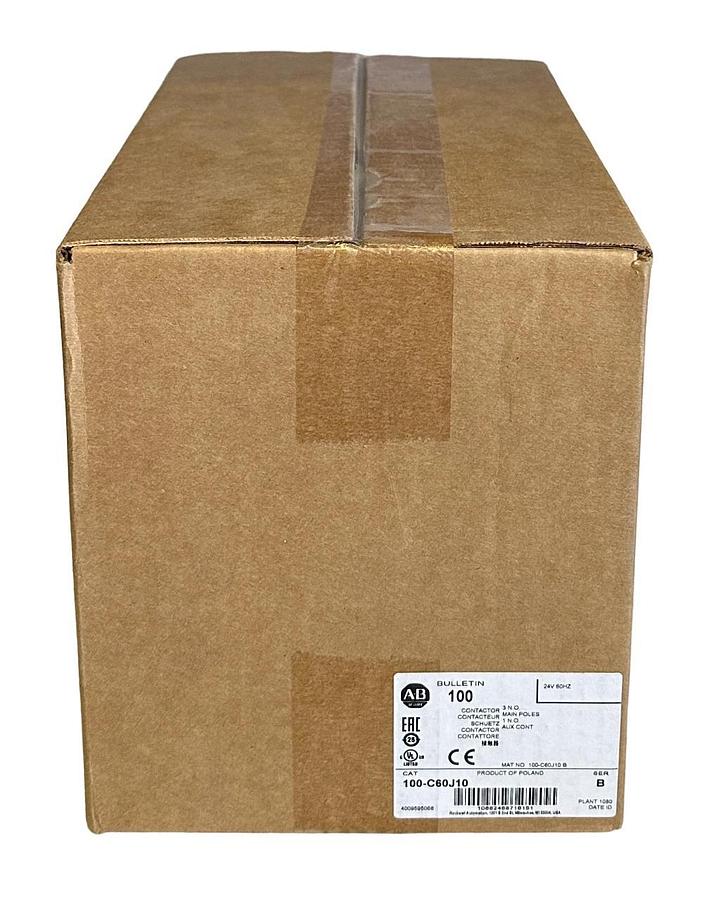 Used NEW SEALED ALLEN BRADLEY 100-C60J10 /B CONTACTOR 60A 24V 60Hz 3 N.O. 100C60J10