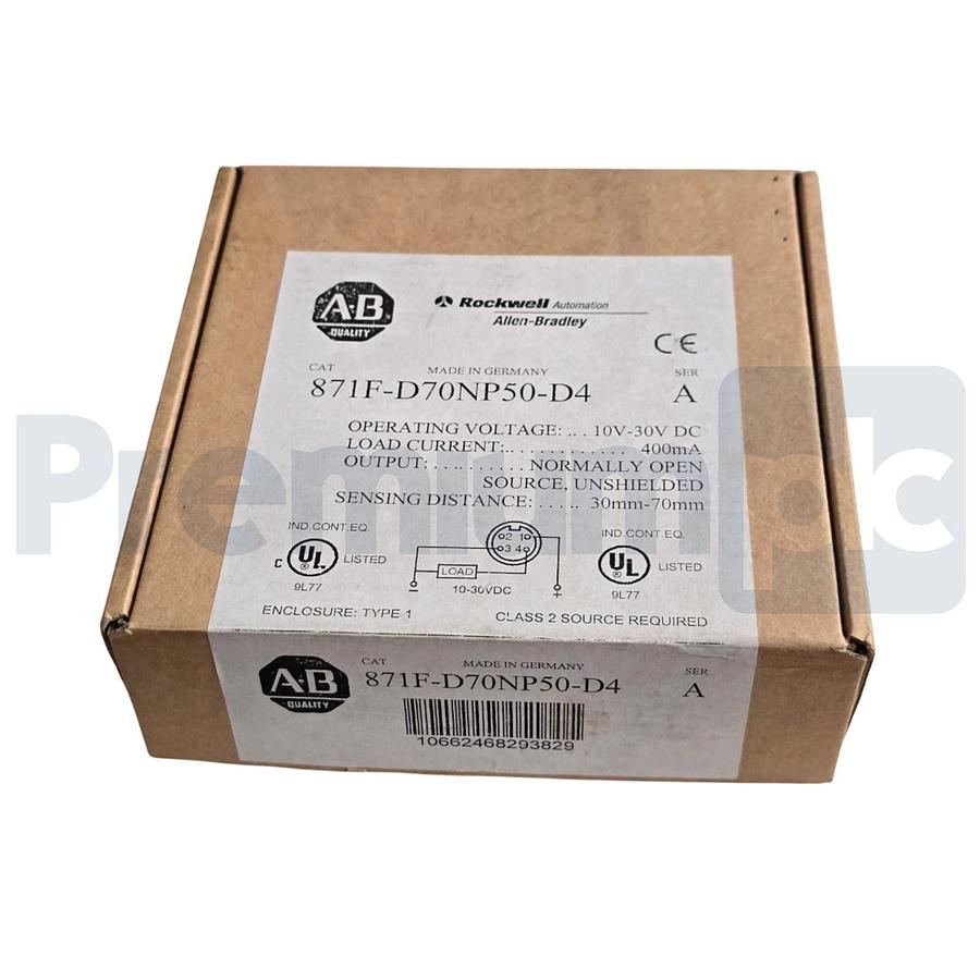 ALLEN BRADLEY 871F-D70NP50-D4 /A FLAT PACK STYLE INDUCTIVE SENSOR 10-30VDC NSMP