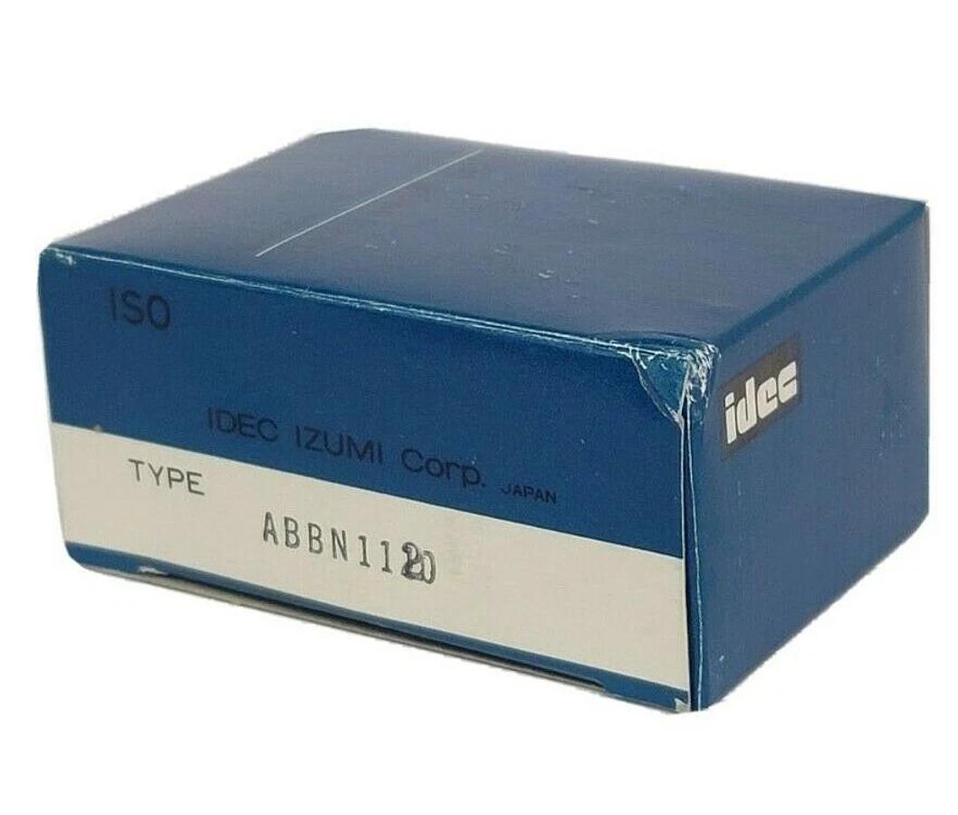 Used NIB IDEC ABBN1120 PUSHBUTTON FLUSH TWIN BLACK/GREEN/RED BUTTON COLOR COMBO