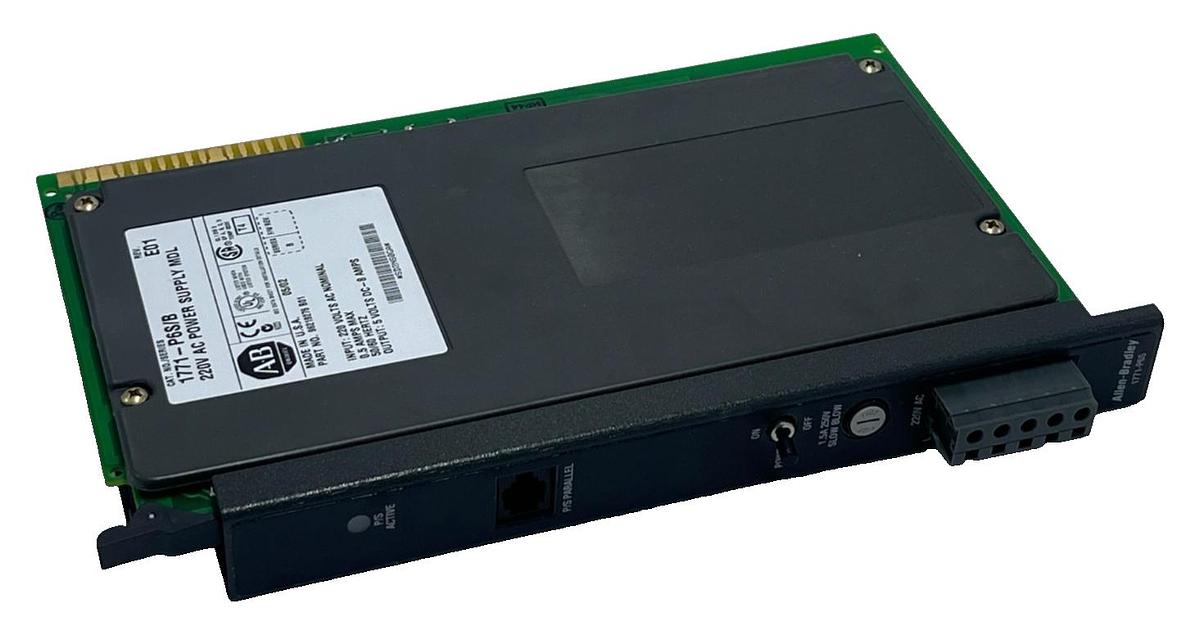 Used Allen-Bradley 1771-P6S/B Rev E01 Power Supply Module 220VAC PLC-5 96219276 B01