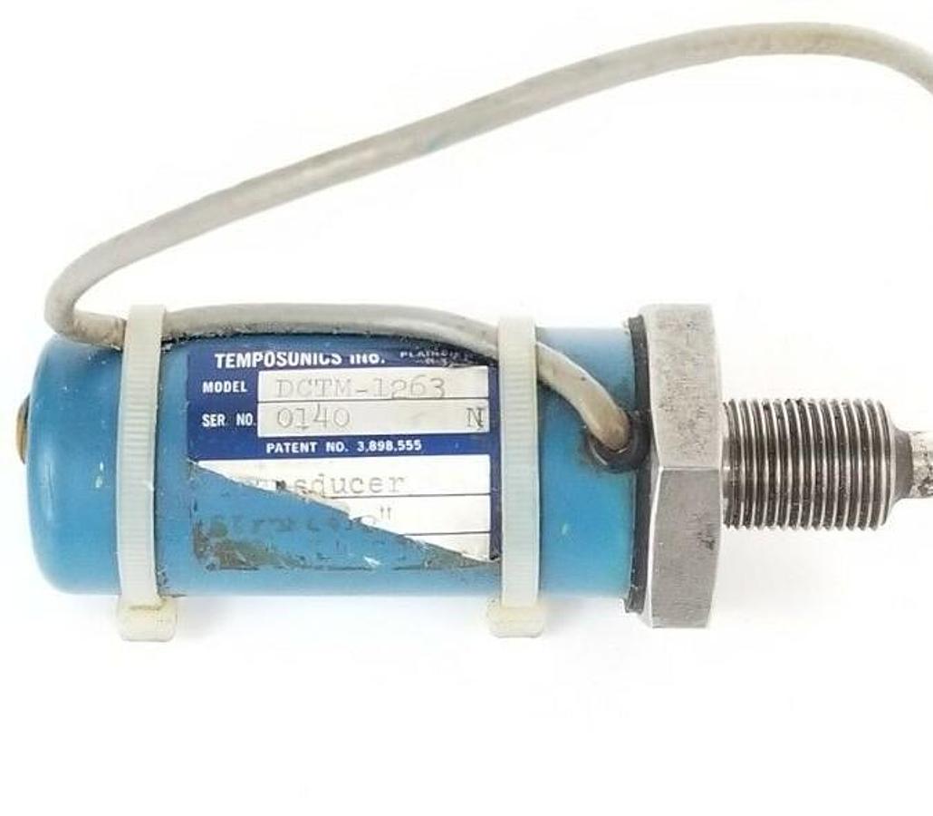 Used TEMPOSONICS INC. DCTM-1263 TRANSDUCER 12'' STROKE 21'' IN. ROD 24-3/4'' IN. OAL