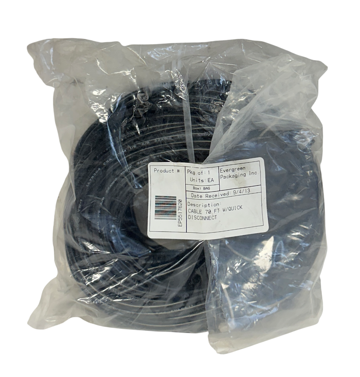 Used BANNER MQDC-470 / 30958 / EP5517620 CABLE W/ QUICK DISCONNECT 70FT NSMP