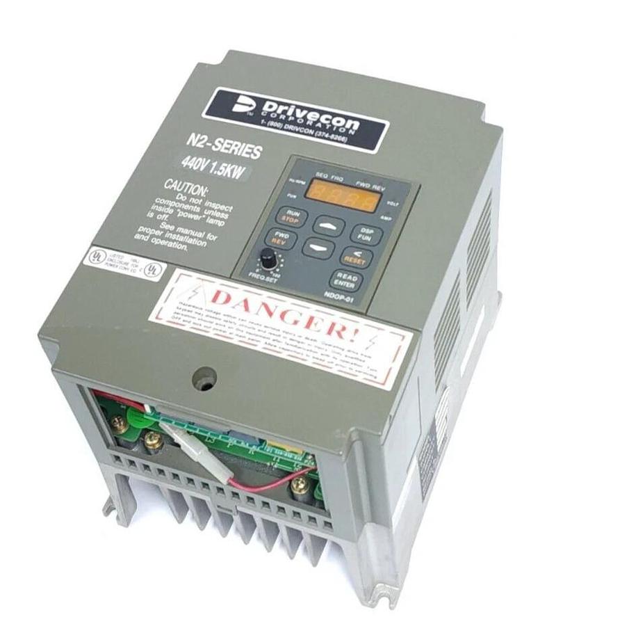 Used DRIVECON VFN2-415-F3 / VFN2415F3 N2 SERIES DRIVE 440V 1.5kW 2.9kVA