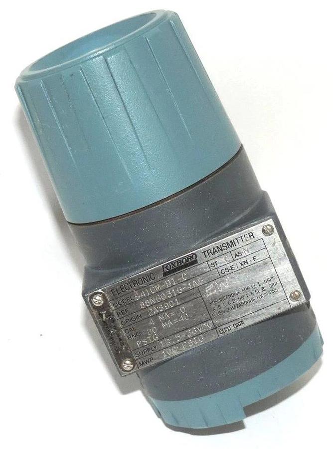 Used FOXBORO MODEL 841GM-BI-C TRANSMITTER REF. 88N60316-1A5 ORIGIN 2A8901, 12.5-36VDC