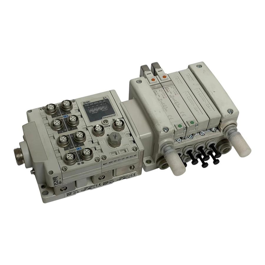 NEW SMC EX600-SEN3 EtherNet/IP Valve Manifold VQC2201N-51 EX600-DXPD