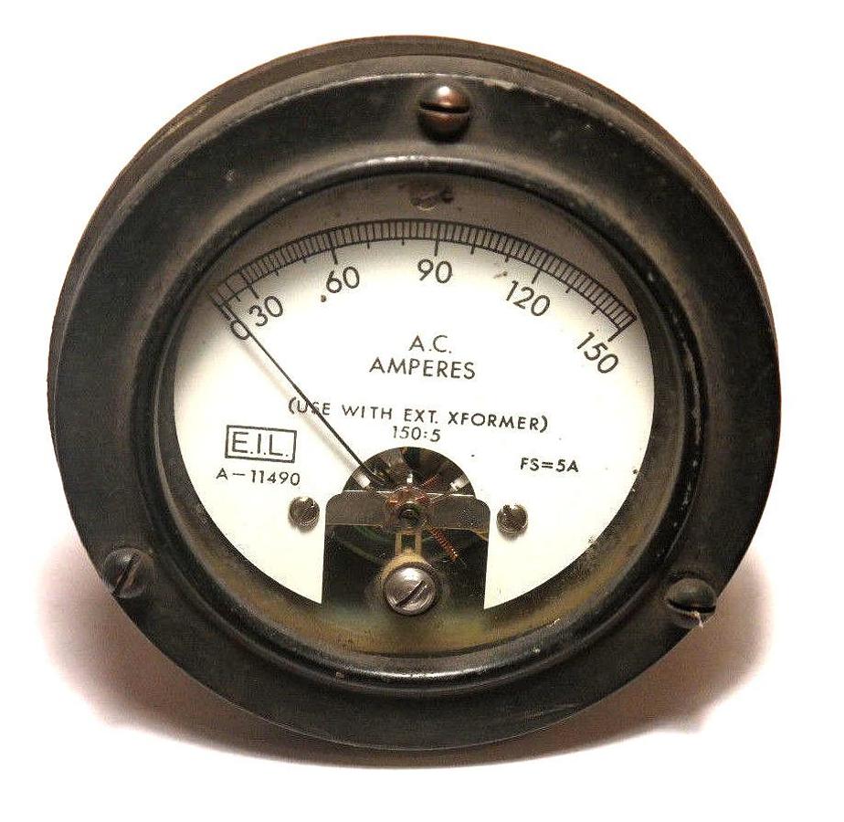 Used E.I.L. 8019TH ATM336 AMP METER / GAUGE 0-150 A.C. AMPERES, A-11490