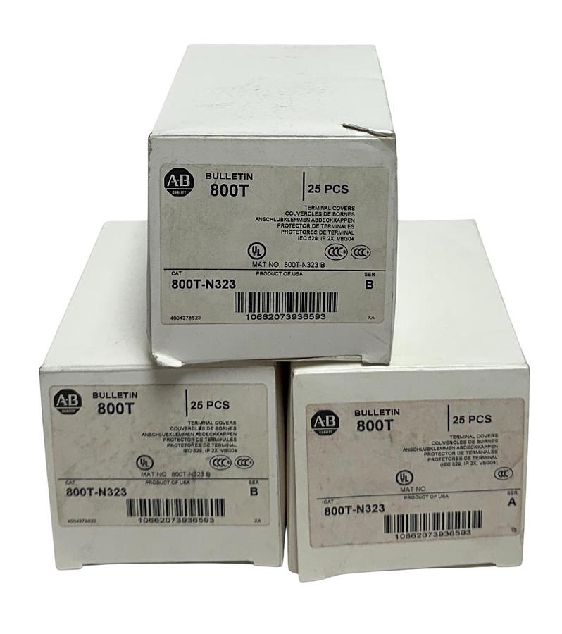 Used 48 ALLEN BRADLEY 800T-N323 /A & B BULLETIN 800T TERMINAL COVERS OEM NSMP