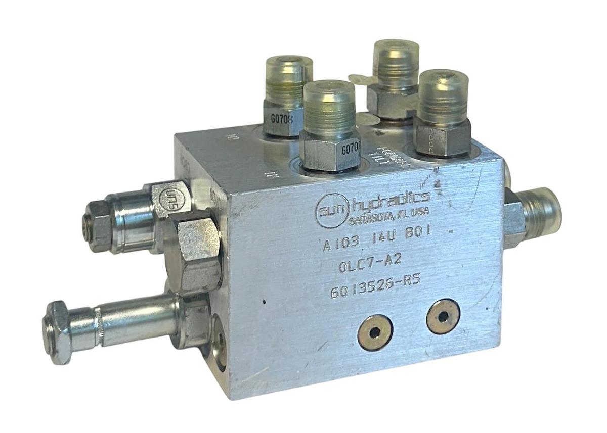 Used SUN HYDRAULICS A103-14U-B01 / 0LC7-A2 / 6013526-R5 HYDRAULIC VALVE 13526 NSNP
