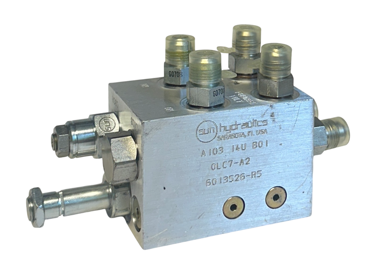 Used SUN HYDRAULICS A103-14U-B01 / 0LC7-A2 / 6013526-R5 HYDRAULIC VALVE 13526 NSNP