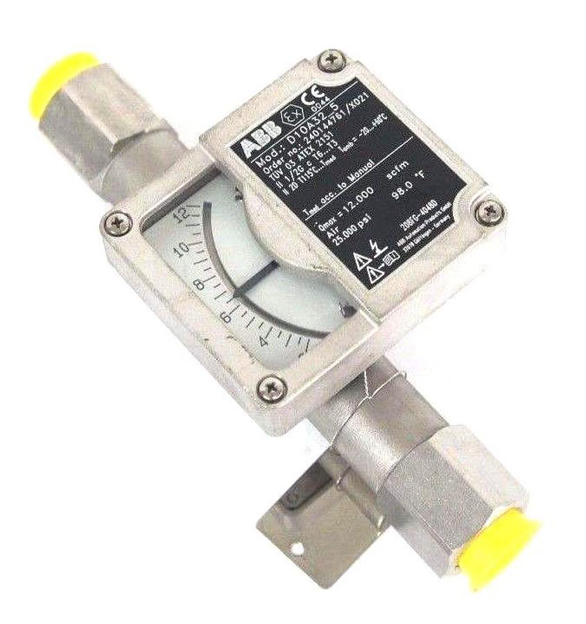 Used NEW ABB D10A32-5 FLOWMETER 1/2" NPT ORDER NO. 240144761/X021 D10A325