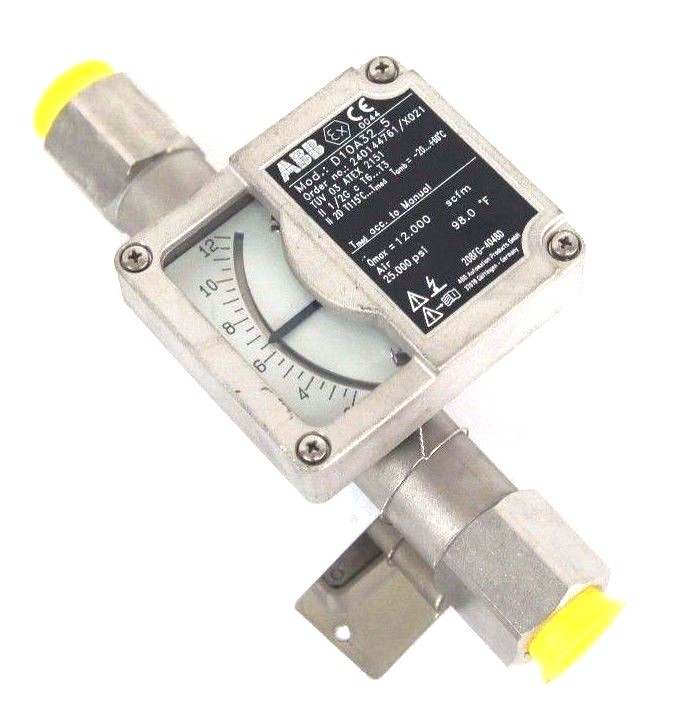 Used NEW ABB D10A32-5 FLOWMETER 1/2" NPT ORDER NO. 240144761/X021 D10A325