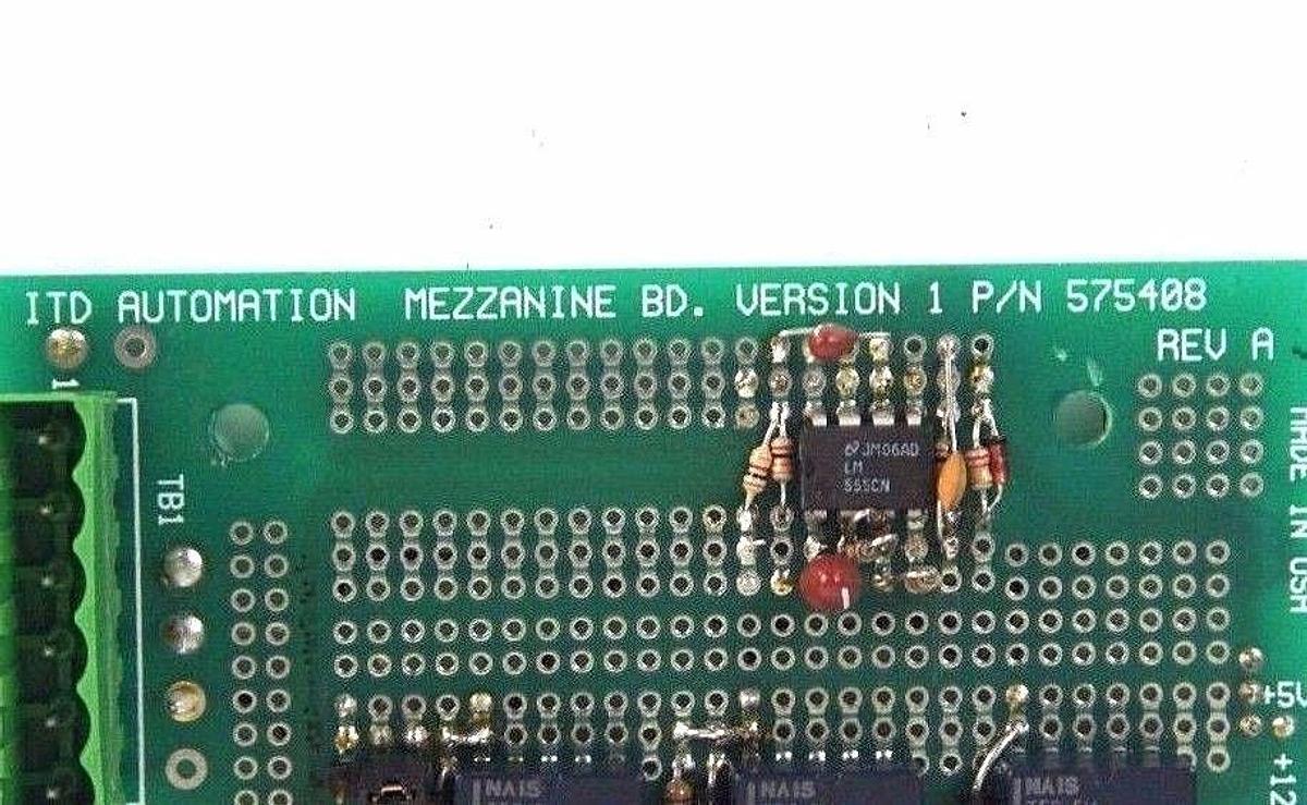 Used ITD AUTOMATION 575408 BOARD REV. A, VERSION 1
