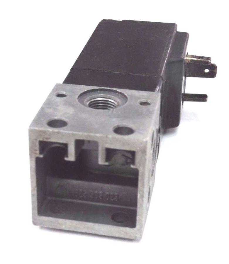 Used BOSCH 1824210104 SOLENOID VALVE COIL 24V W/ 1825503023 CONNECTION PLATE