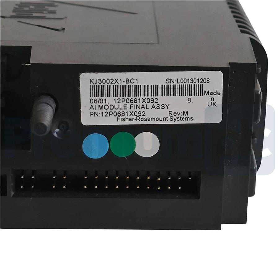 Used ROSEMOUNT EMERSON DeltaV KJ3002X1-BC1 ANALOG INPUT 4-20mA 12P0681X092 REV M USPI