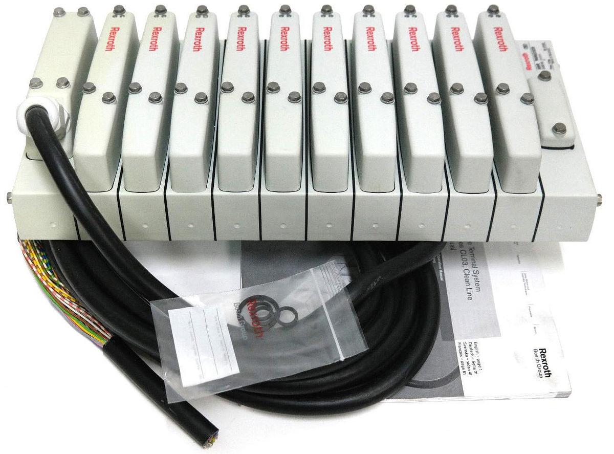 Used NEW REXROTH BOSCH R480033039 VALVE TERMINAL SYSTEM SER. CL03 CLEAN LINE