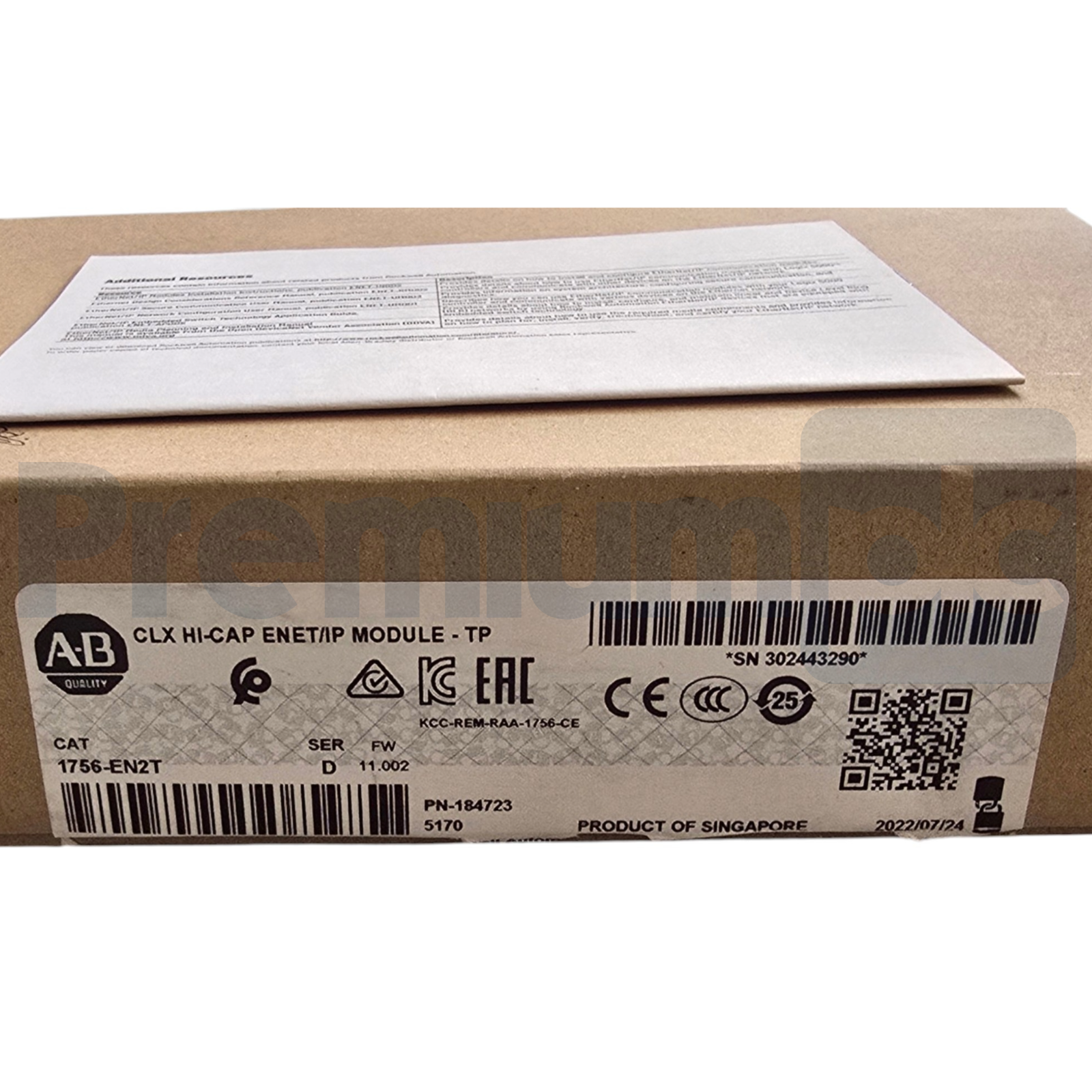 Used Allen Bradley 1756-EN2T /D ControlLogix Hi-Cap ENet/IP Module - TP FW 11.002