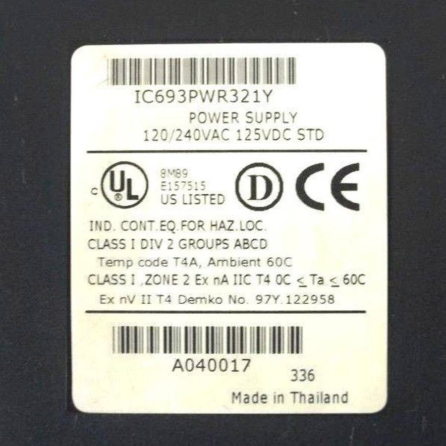 Used GE FANUC IC693CHS391L 10 SLOT RACK W/ IC693PWR321Y IC693MDL753F IC693MDL752E ECT