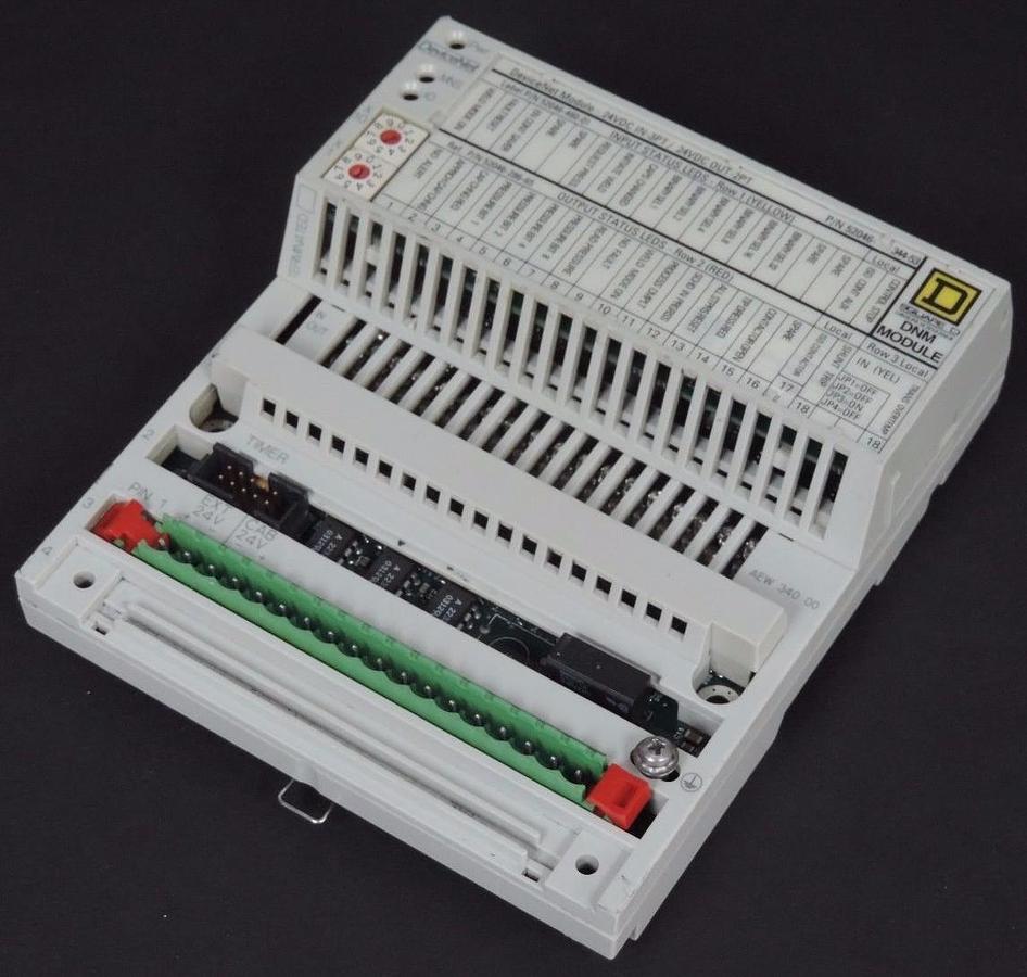 Used LOT OF 5 SQUARE D GROUPE SCHNEIDER 170AEW34000 DEVICENET I/O BLOCKS 52046-344-53