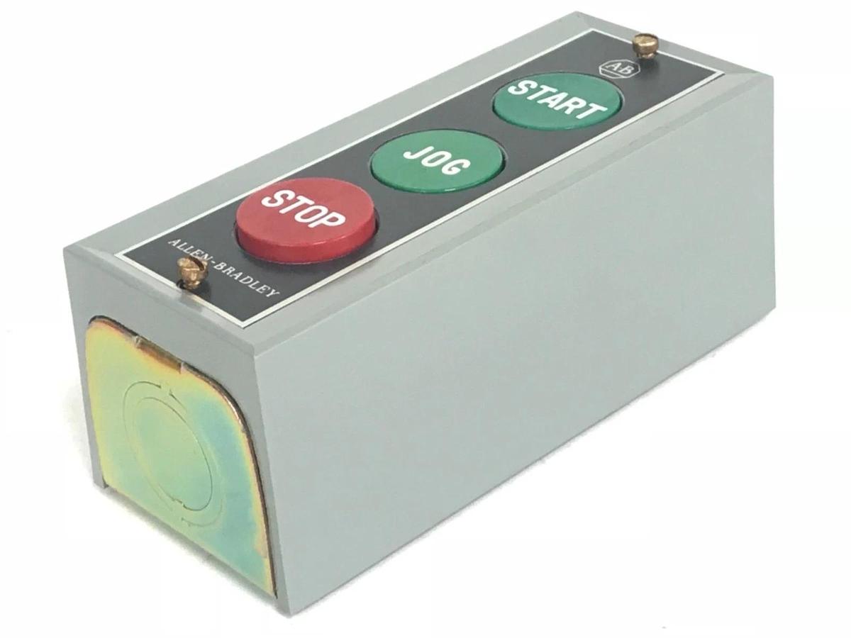 Used NIB ALLEN-BRADLEY 800S-3SG SER. M START-JOG-STOP PUSH BUTTON 800S3SG
