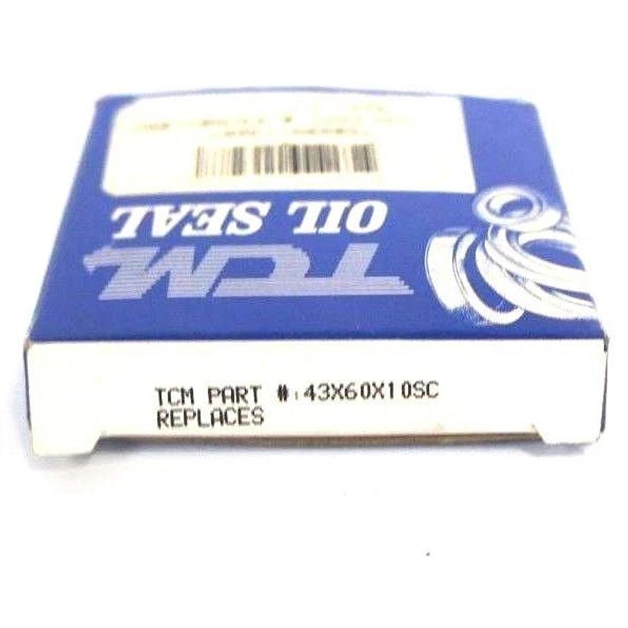 Used LOT OF 4 NIB TCM 43X60X10SC OIL SEALS 43MM X 60MM X 10MM