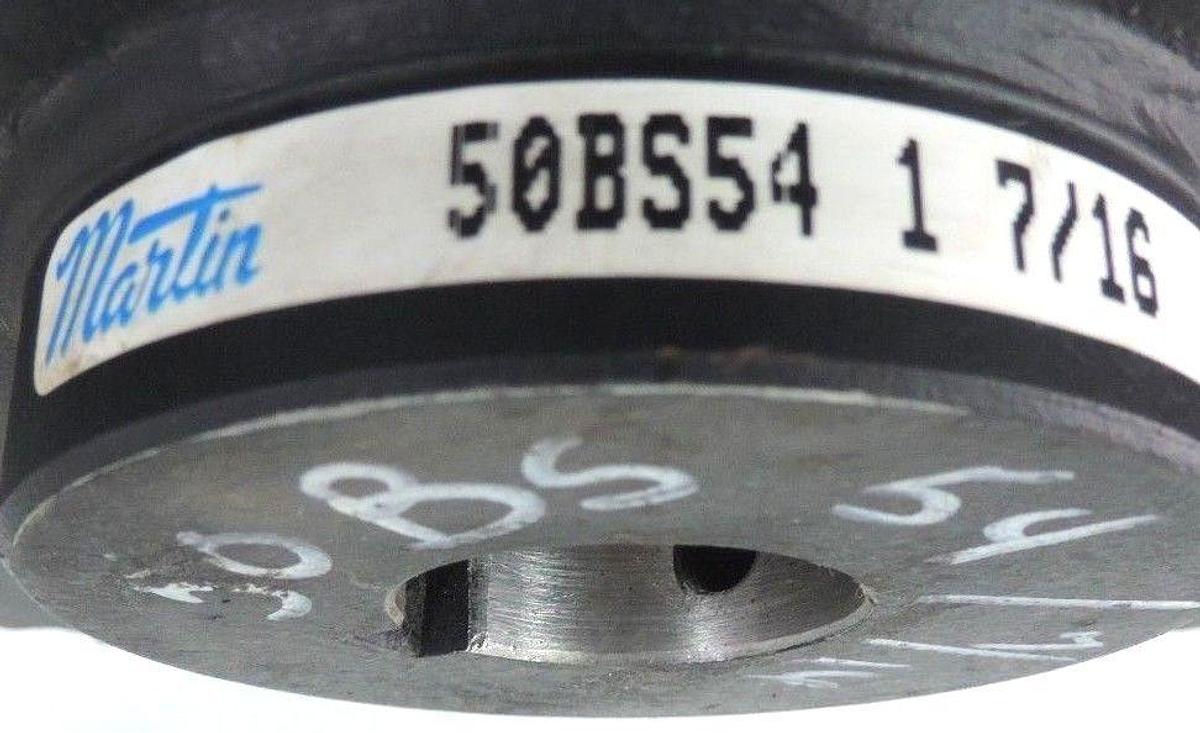 Used NEW MARTIN 50BS54 1 7/16 SINGLE ROW SPROCKET 1-7/16" BORE 54 TEETH