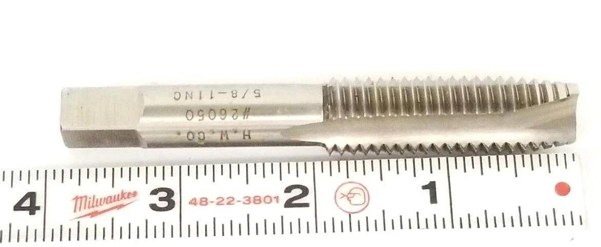 Used LOT OF 2 H.W. CO. #26050 TAPS 5/8-11NC HS-GH3