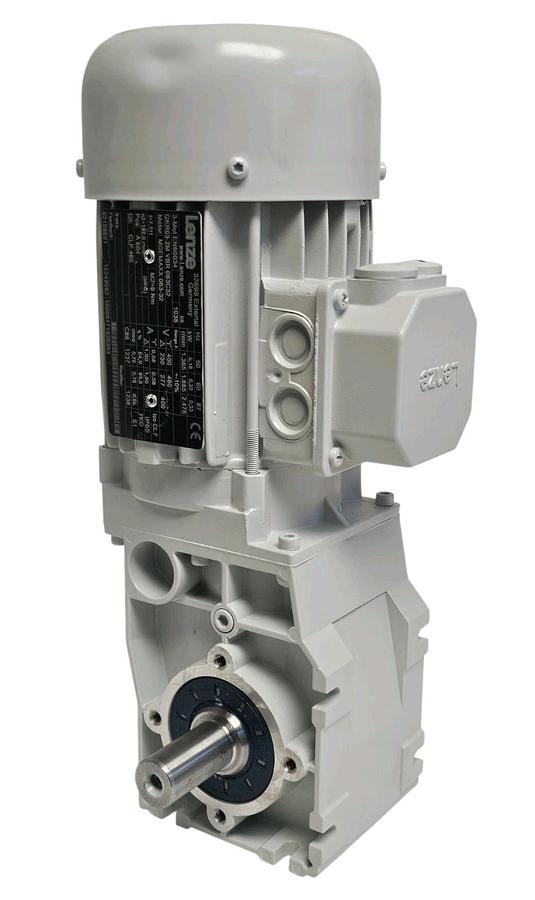 Used LENZE GKR03-2M VBR 063C32 GEAR MOTOR MDEMAXX 063-32 3-MOT EN60034 NSNP
